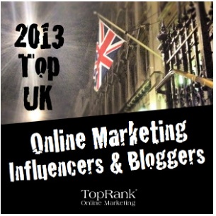 British flag showing TopRank Marketing's shared Flickr image of blog post