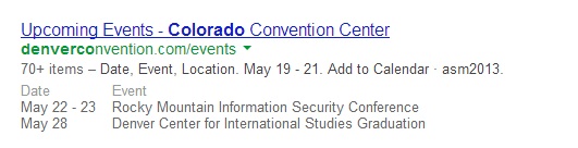 Upcoming Events:Colorado