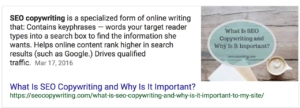 search results for what is seo copywriting