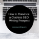How to convince a clueless SEO writing client